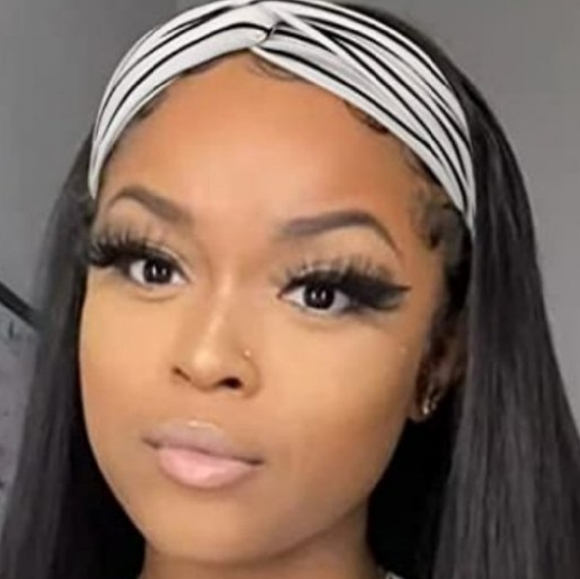 White Boho Headband with Stripes - Picture 2 of 2